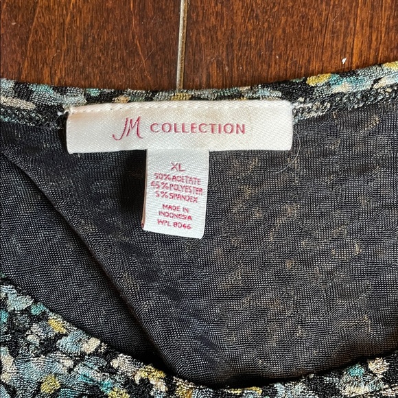 JM Collection Multicolor Patterned Top - Picture 2 of 4